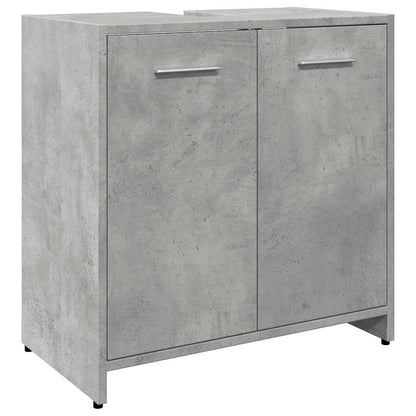 Håndvask underskab betongrå 60x33x60 cm træmateriale