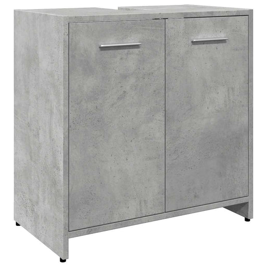 Håndvask underskab betongrå 60x33x60 cm træmateriale