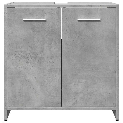 Håndvask underskab betongrå 60x33x60 cm træmateriale