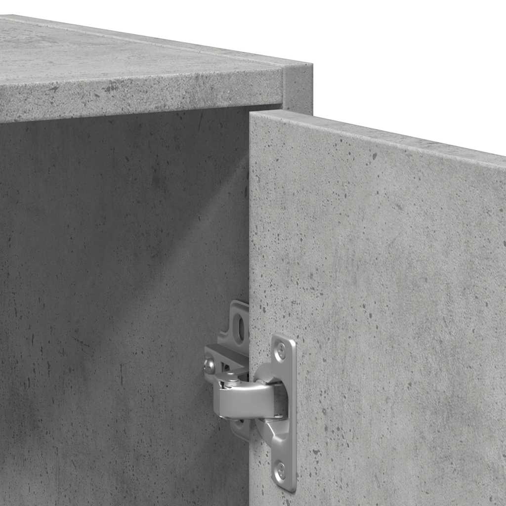 Håndvask underskab betongrå 60x33x60 cm træmateriale