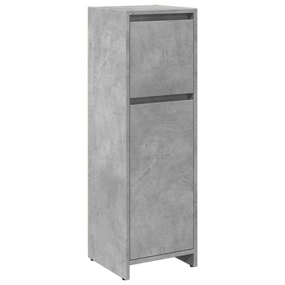 Badeværelsesskab Beton Grå 30x30x95 cm Træ Materiale