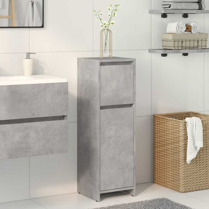 Badeværelsesskab Beton Grå 30x30x95 cm Træ Materiale