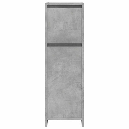 Badeværelsesskab Beton Grå 30x30x95 cm Træ Materiale