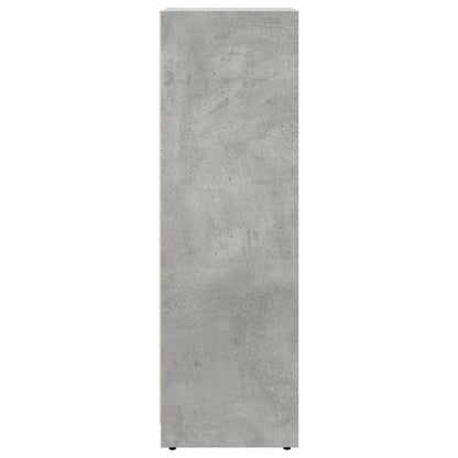 Badeværelsesskab Beton Grå 30x30x95 cm Træ Materiale