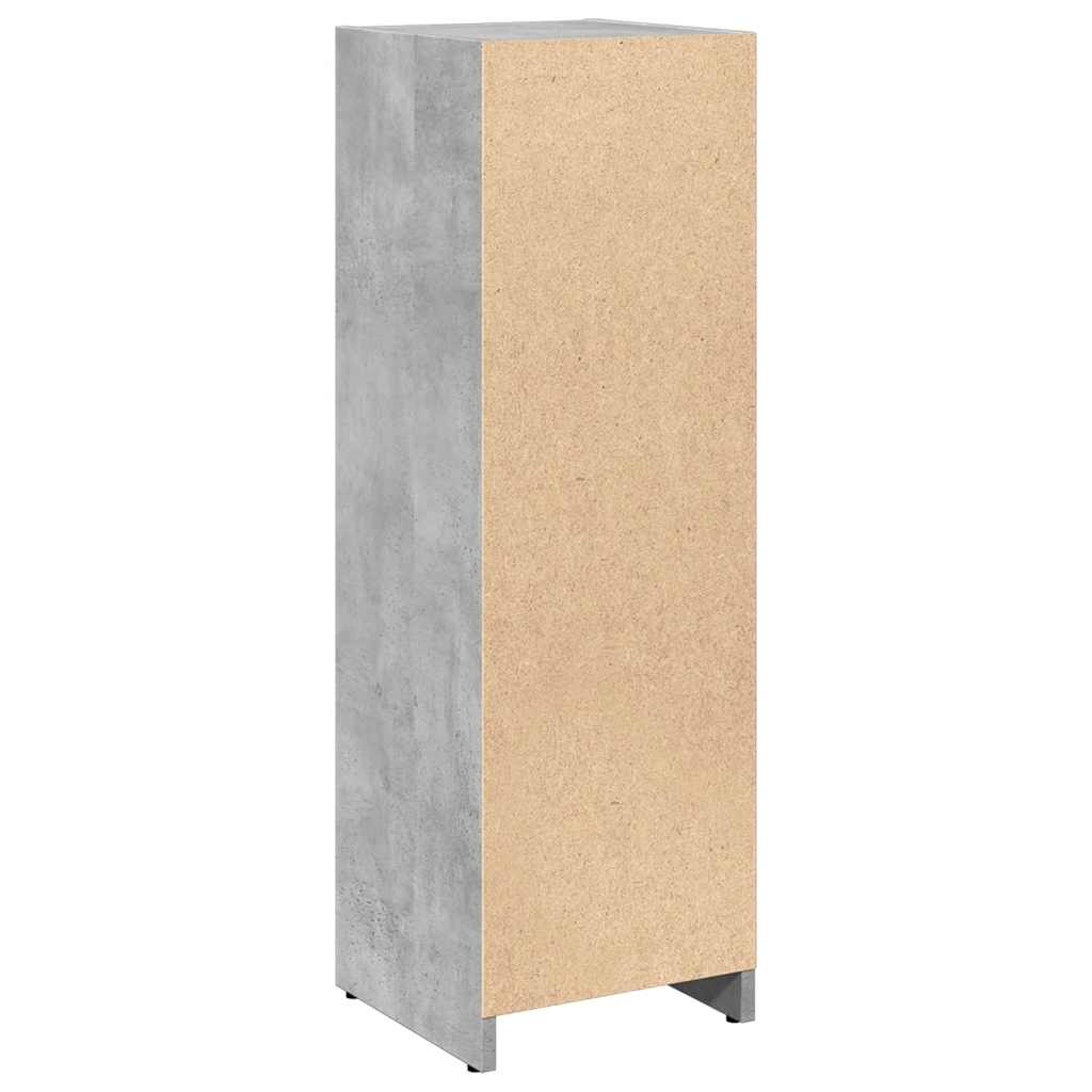 Badeværelsesskab Beton Grå 30x30x95 cm Træ Materiale