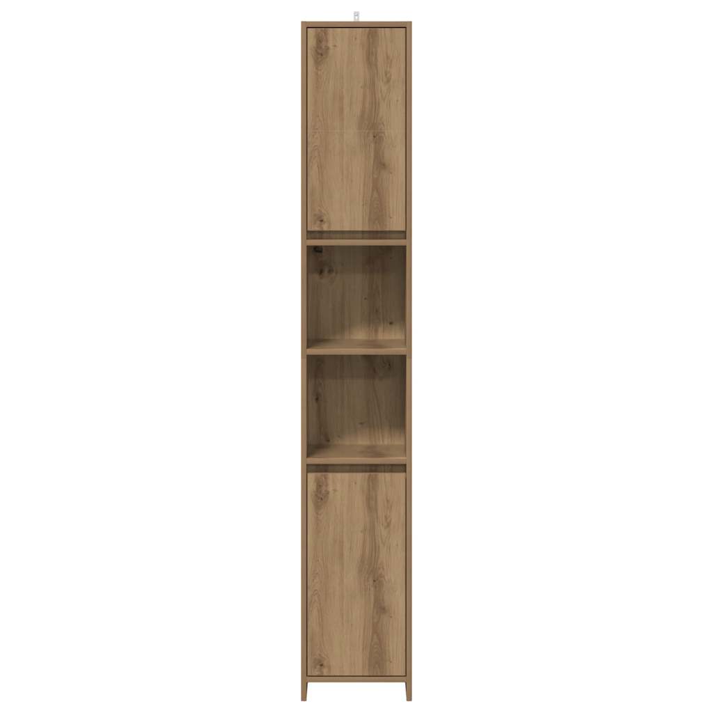 Badschrank Artisan-Eiche 30x30x183,5 cm Holzwerkstoff