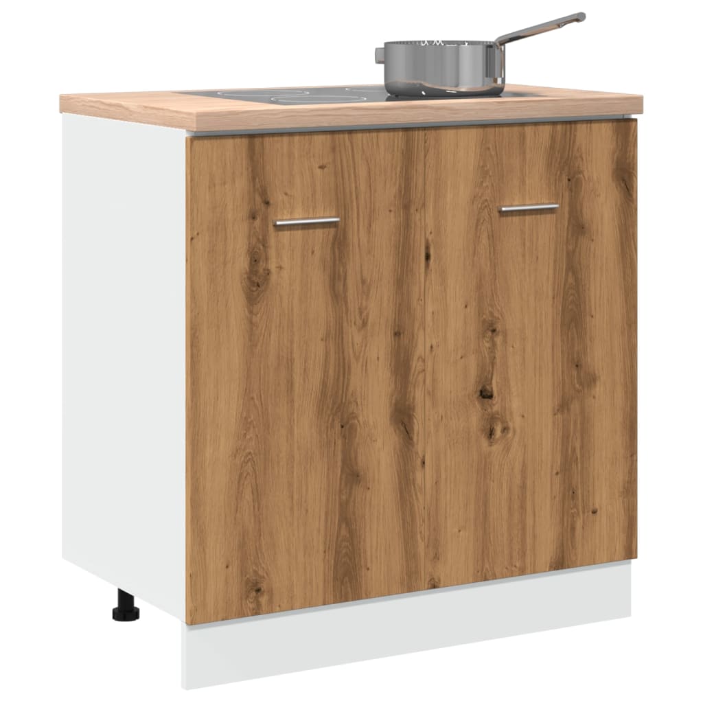 Spülenunterschrank Lyon Artisan-Eiche 80x46x81,5 cm Holzwerkstoff