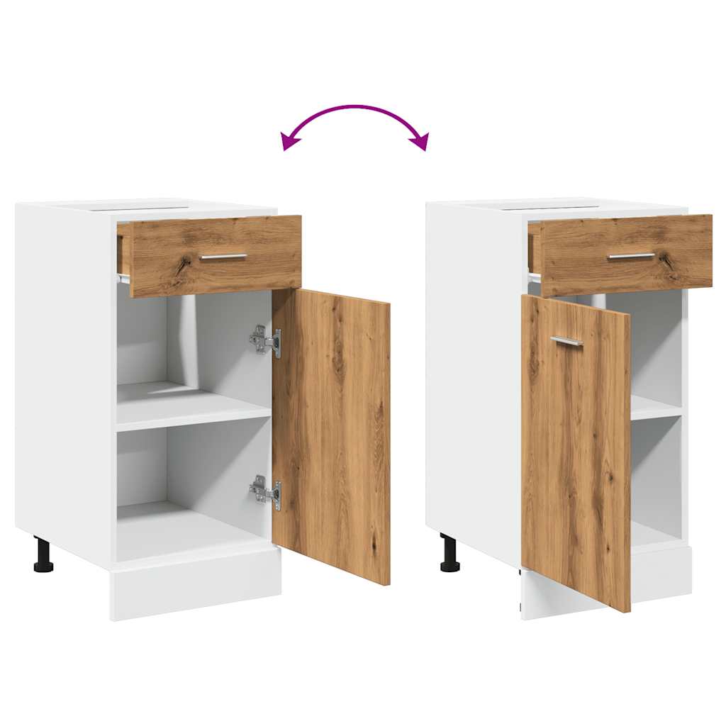Skuffe underskab Artisan eg 40x46x81,5 cm træmateriale