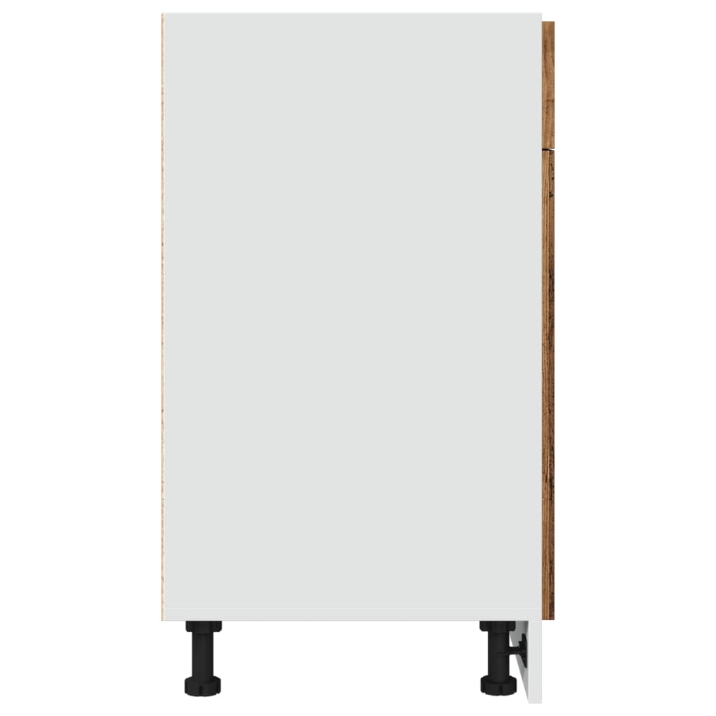 Schubunterschrank Lyon Altholz-Optik 50x46x81,5 cm Holzwerkstoff