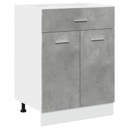 Schubunterschrank Lyon Betongrau 60x46x81,5 cm Holzwerkstoff