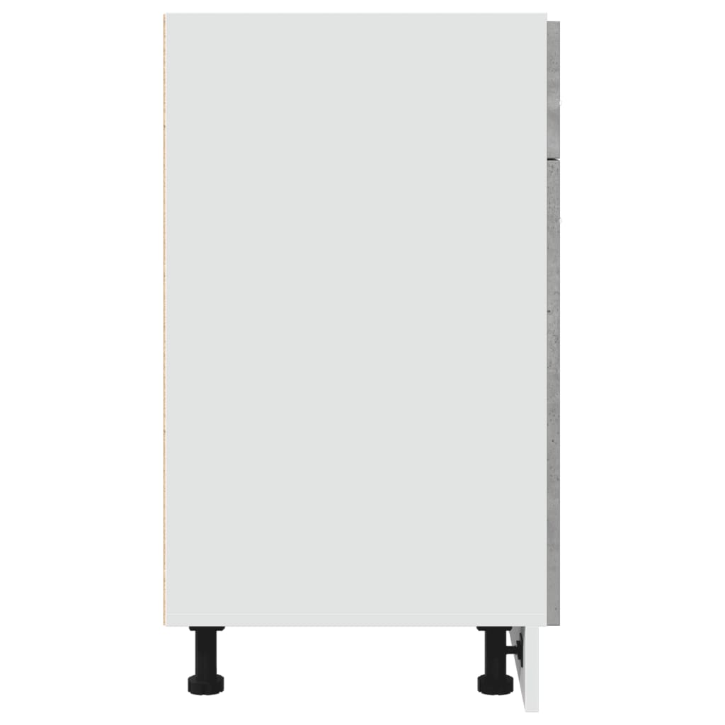 Schubunterschrank Lyon Betongrau 80x46x81,5 cm Holzwerkstoff