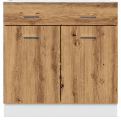 Schubunterschrank Lyon Artisan-Eiche 80x46x81,5 cm Holzwerkstoff