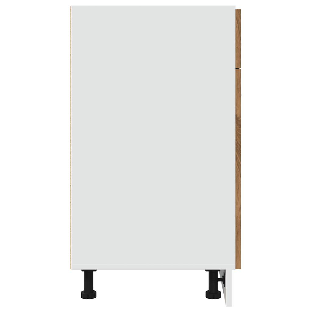 Schubunterschrank Lyon Artisan-Eiche 80x46x81,5 cm Holzwerkstoff