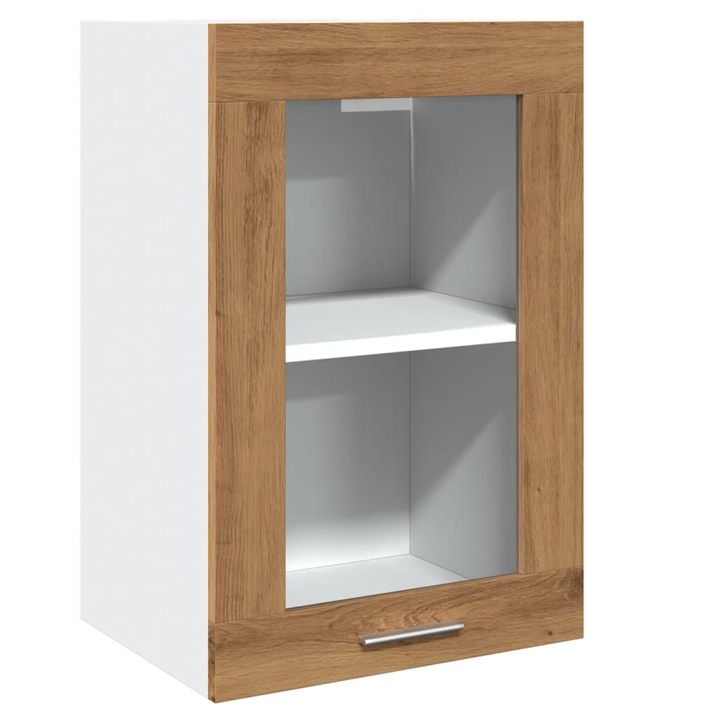 Hängeschrank Lyon Glas Artisan-Eiche 40x31x60 cm Holzwerkstoff