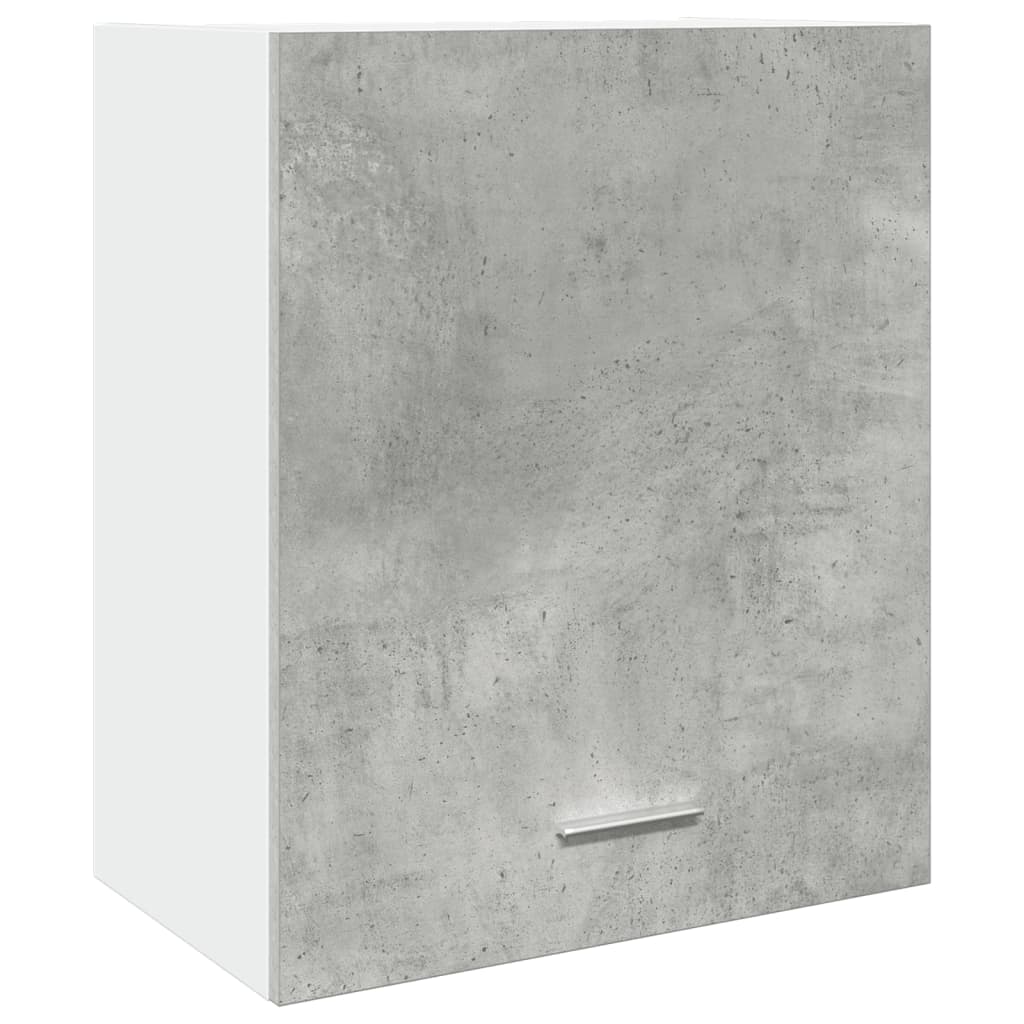 Overskab Beton Grå 50x31x60 cm Træ Materiale