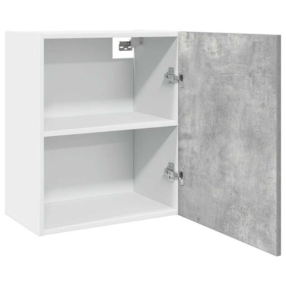 Overskab Beton Grå 50x31x60 cm Træ Materiale