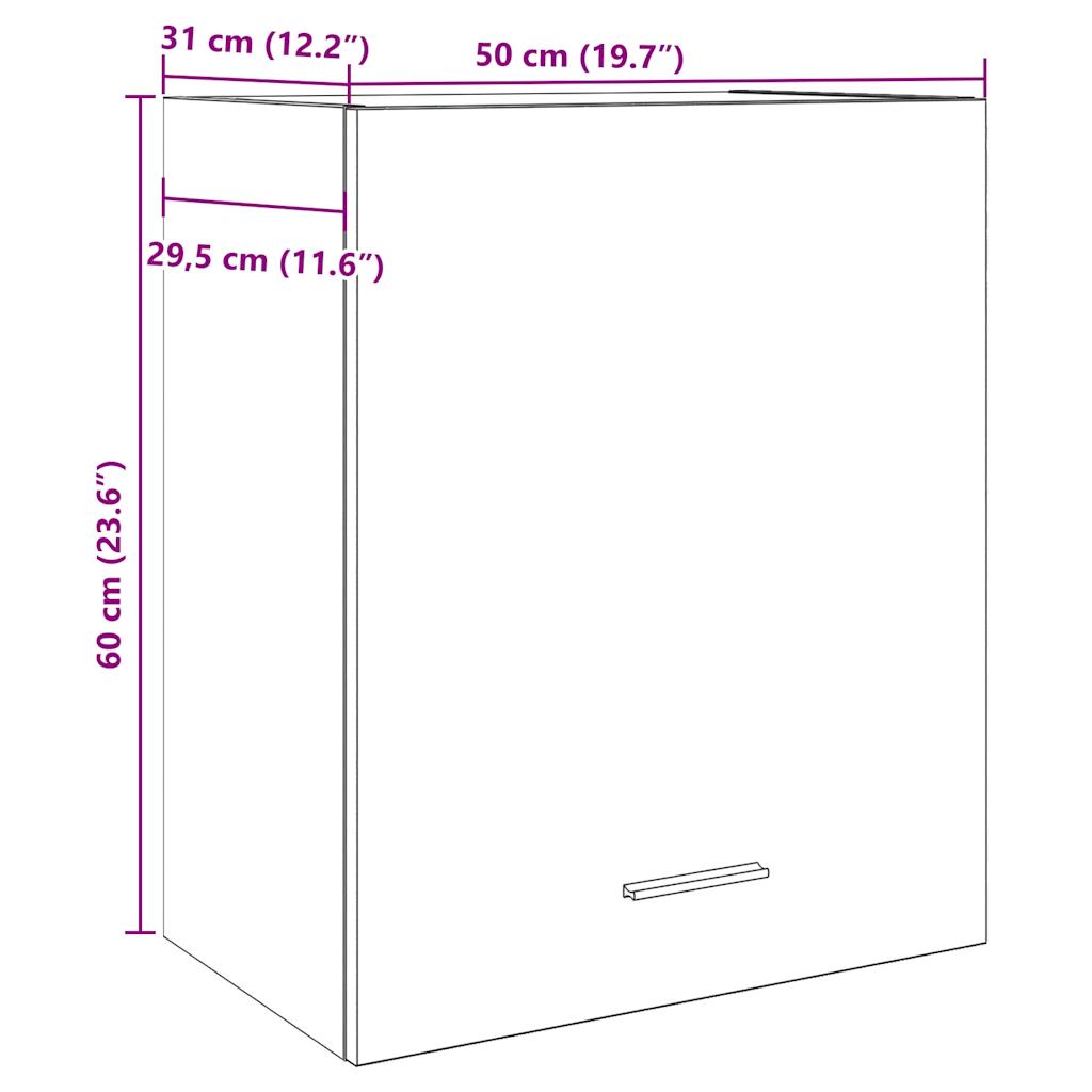 Hängeschrank Lyon Artisan-Eiche 50x31x60 cm Holzwerkstoff