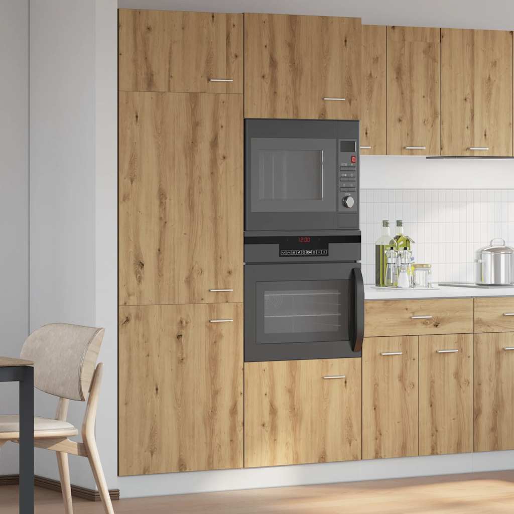 Køleskab ombygningsskab Artisan eg 60x57x207 cm træmateriale