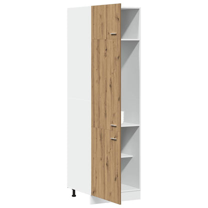 Køleskab ombygningsskab Artisan eg 60x57x207 cm træmateriale