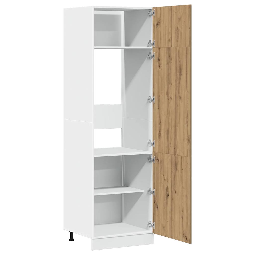 Køleskab ombygningsskab Artisan eg 60x57x207 cm træmateriale