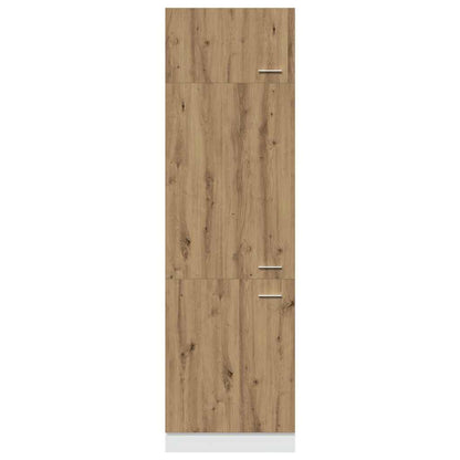 Køleskab ombygningsskab Artisan eg 60x57x207 cm træmateriale