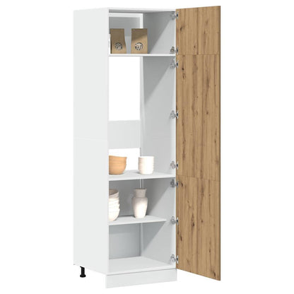 Køleskab ombygningsskab Artisan eg 60x57x207 cm træmateriale
