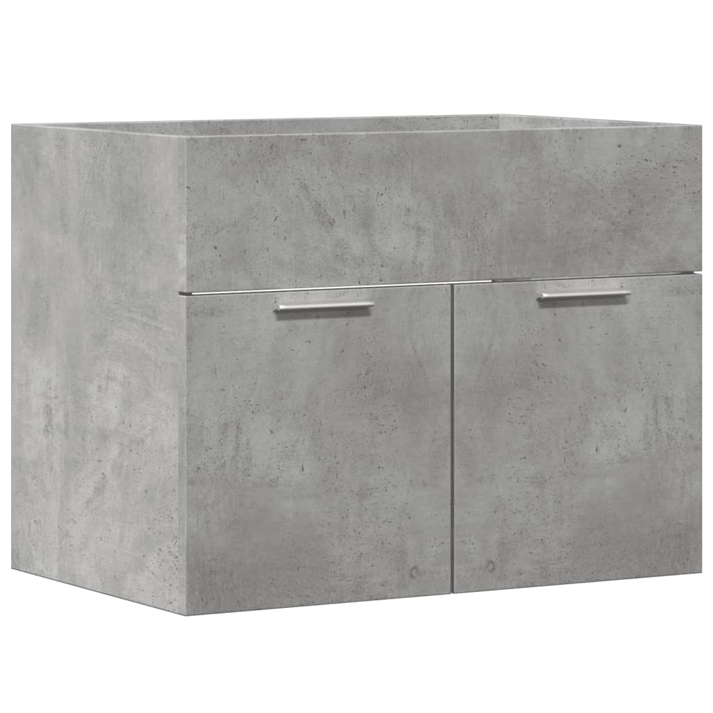 Håndvask underskab betongrå 60x38,5x46 cm træmateriale