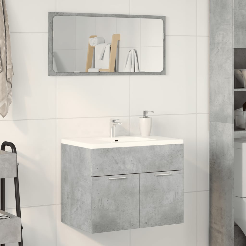 Håndvask underskab betongrå 60x38,5x46 cm træmateriale