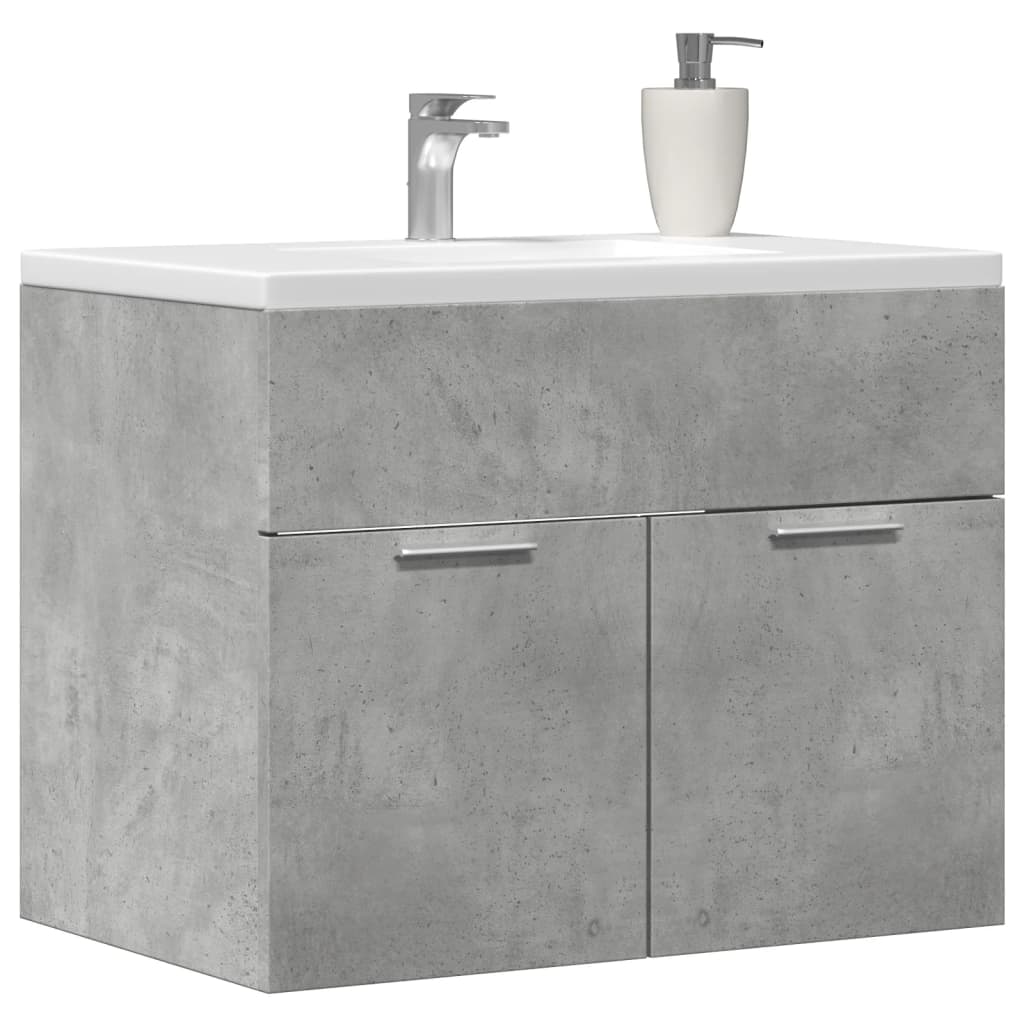 Håndvask underskab betongrå 60x38,5x46 cm træmateriale