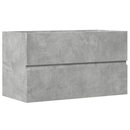Håndvask underskab betongrå 90x38,5x45 cm træmateriale