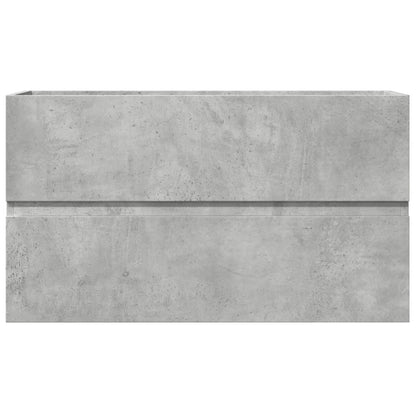 Håndvask underskab betongrå 90x38,5x45 cm træmateriale
