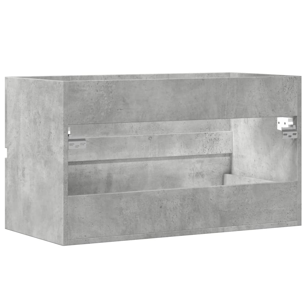 Håndvask underskab betongrå 90x38,5x45 cm træmateriale