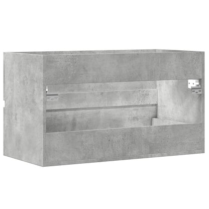Håndvask underskab betongrå 90x38,5x45 cm træmateriale