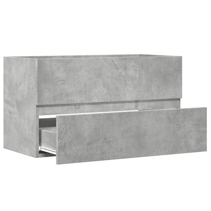 Håndvask underskab betongrå 90x38,5x45 cm træmateriale