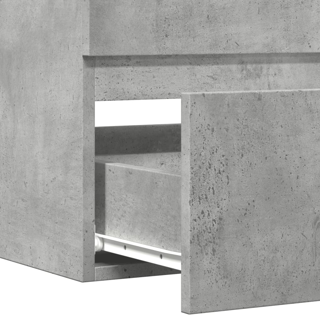 Håndvask underskab betongrå 90x38,5x45 cm træmateriale