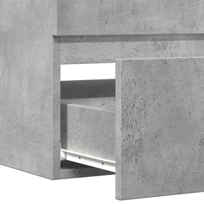 Håndvask underskab betongrå 90x38,5x45 cm træmateriale