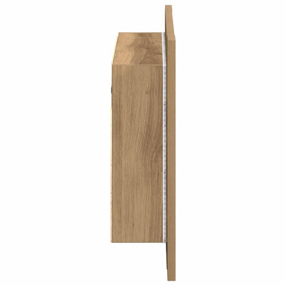 LED-Spiegelschrank Artisan-Eiche 60x12x45 cm Holzwerkstoff