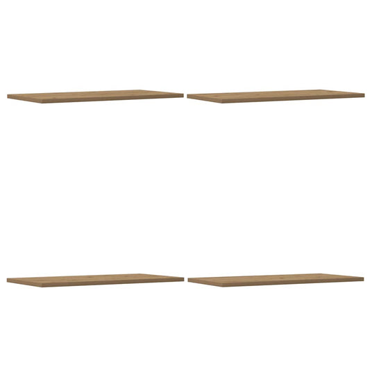 Wandregale 4 Stk. Artisan-Eiche 60x30x1,5 cm Holzwerkstoff