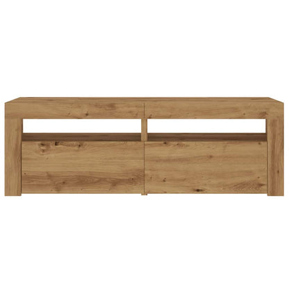 TV-Schrank mit LED Artisan-Eiche 120x35x40 cm Holzwerkstoff