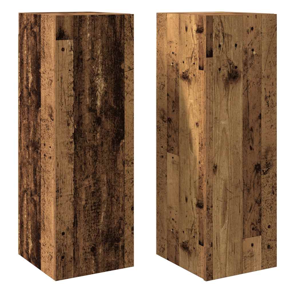TV-Schränke 2 Stk. Altholz-Optik 30,5x30x90 cm Holzwerkstoff