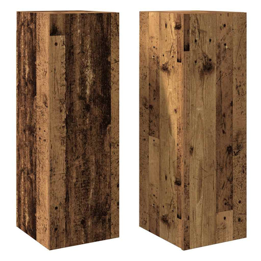 TV-Schränke 2 Stk. Altholz-Optik 30,5x30x90 cm Holzwerkstoff