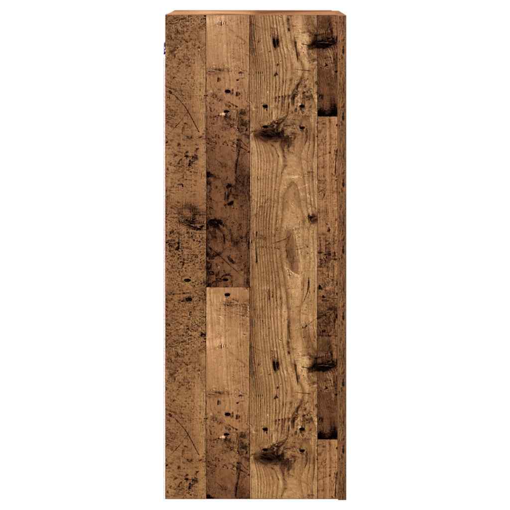 TV-Schränke 2 Stk. Altholz-Optik 30,5x30x90 cm Holzwerkstoff
