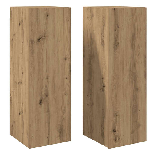 TV-Schränke 2 Stk. Artisan-Eiche 30,5x30x90 cm Holzwerkstoff