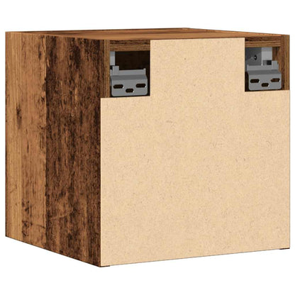 TV vægskab gammelt træ look 30,5x30x30 cm