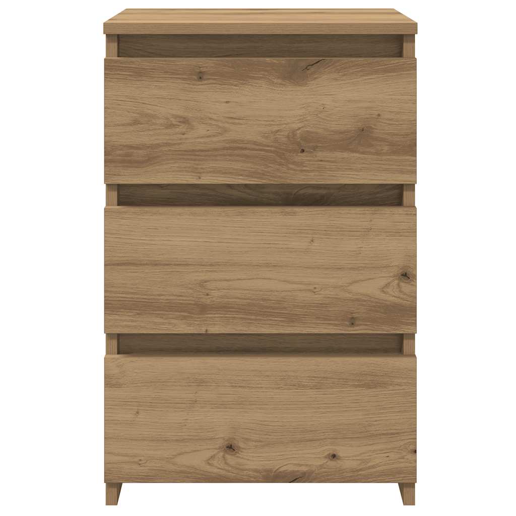 Nachttische 2 Stk. Artisan-Eiche 40x35x62,5 cm Holzwerkstoff