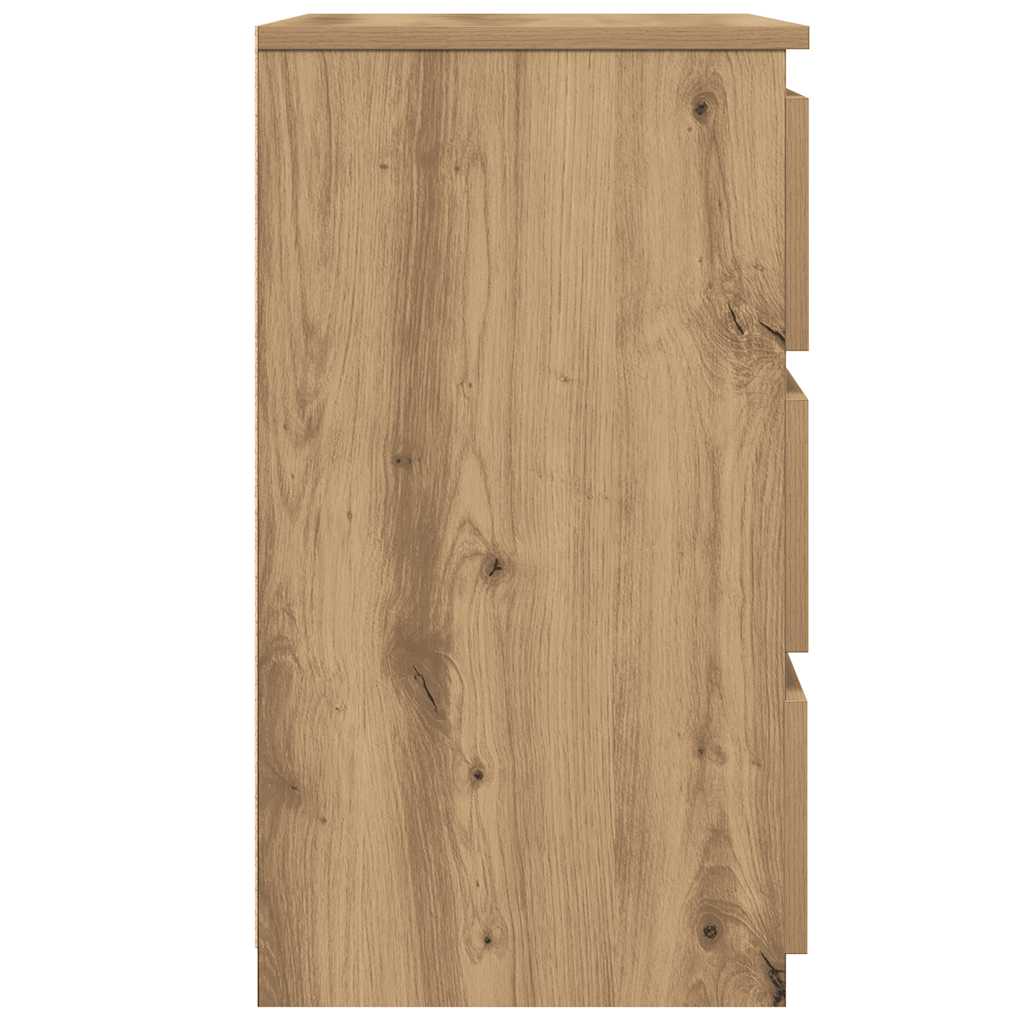 Nachttische 2 Stk. Artisan-Eiche 40x35x62,5 cm Holzwerkstoff