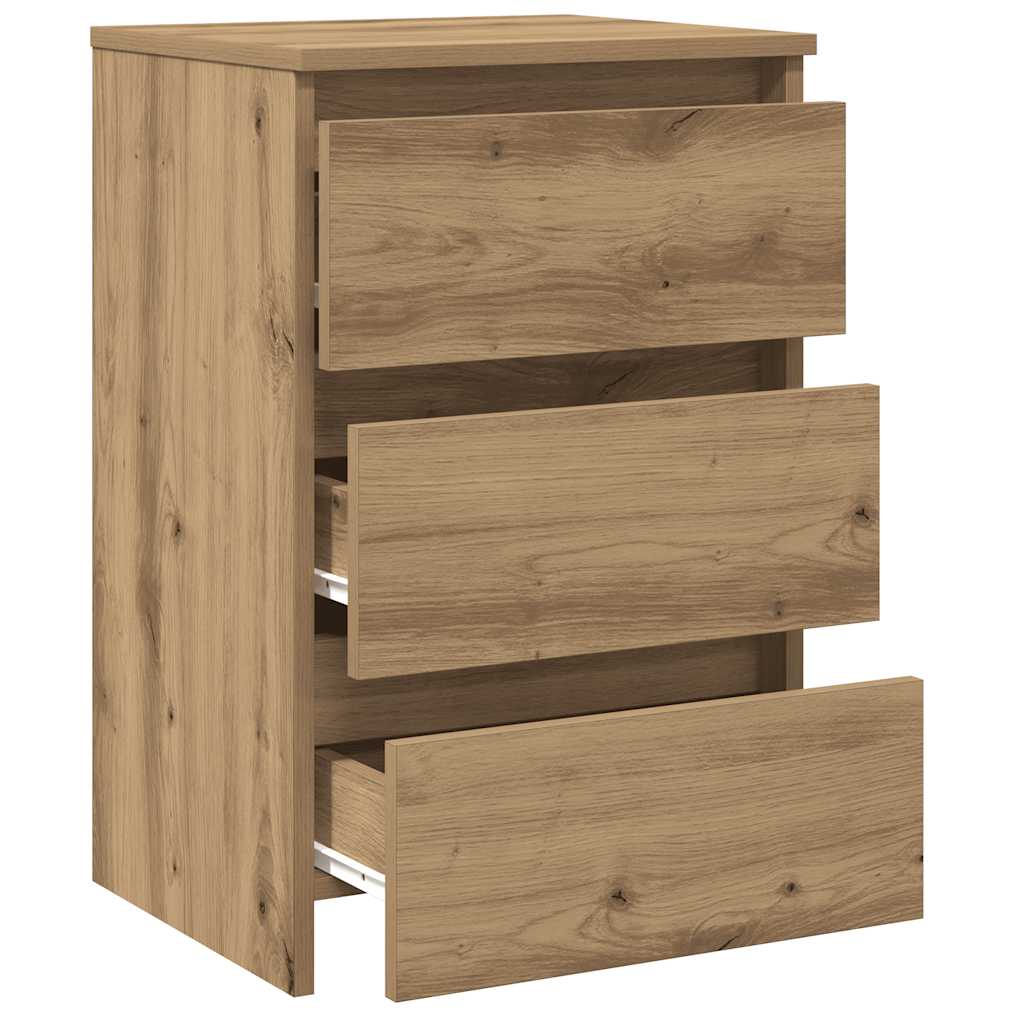 Nachttische 2 Stk. Artisan-Eiche 40x35x62,5 cm Holzwerkstoff