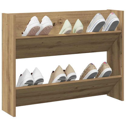 Wand-Schuhregal Artisan-Eiche 80x18x60 cm Holzwerkstoff