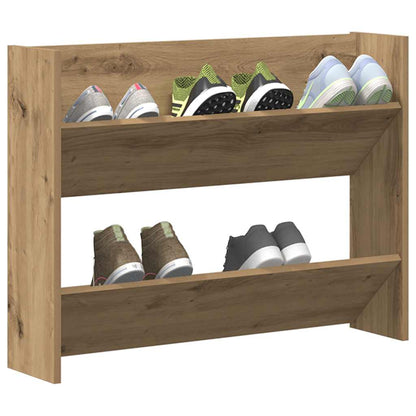 Wand-Schuhregal Artisan-Eiche 80x18x60 cm Holzwerkstoff