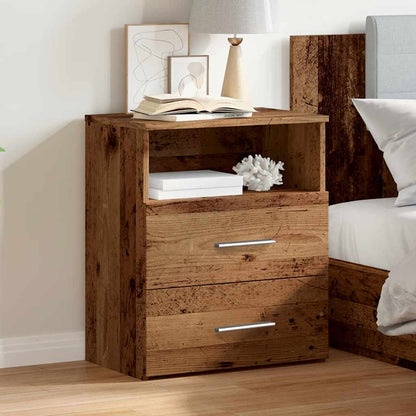 Nachttisch Altholz-Optik 50x32x60 cm Holzwerkstoff